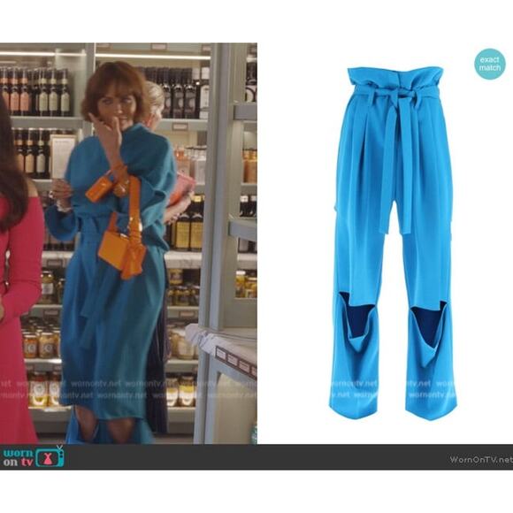 NWOT A.W.A.K.E. MODE AWAKE MODE Cut-Out Pleated Straight-Leg Pants 38 - Picture 5 of 11